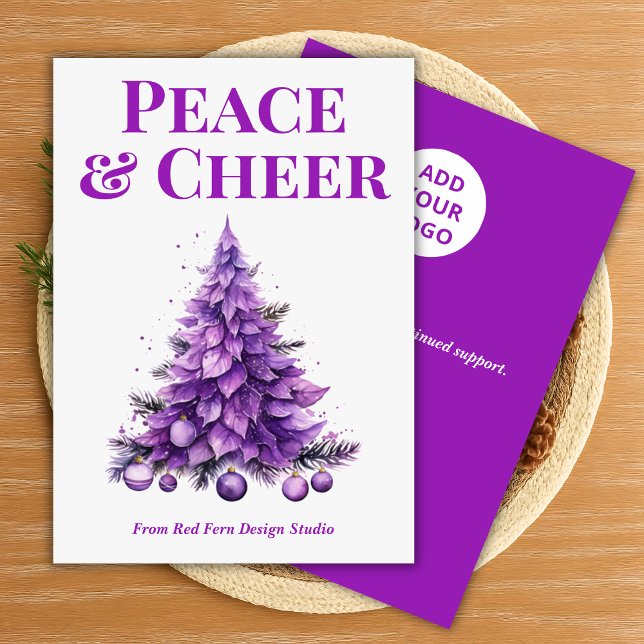  Peace & Cheer Holiday Card for Clients Julkort (Skapare uppladdad)