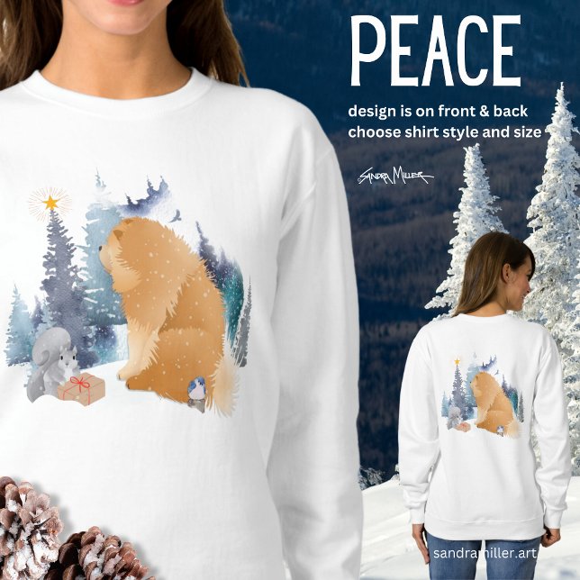 Peace Chow HELGDAG på fram- och baktröskel T Shirt (Skapare uppladdad)