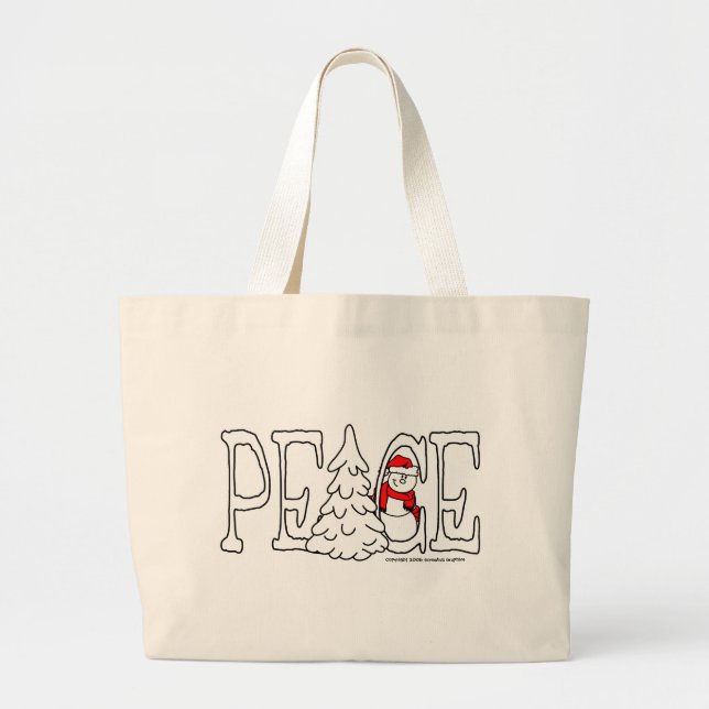 Peace Classic Bag Jumbo Tygkasse (Framsidan)