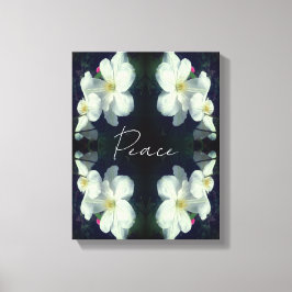 Peace Clematis Flower Abstrakt Inspirational Canvastryck