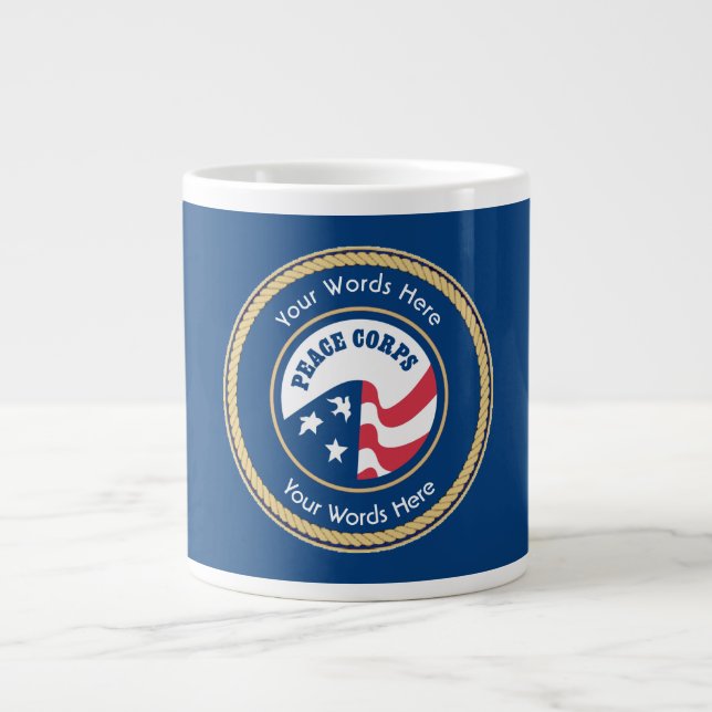 Peace Corps Universal Rope Shield Jumbo Mugg (Framsidan)