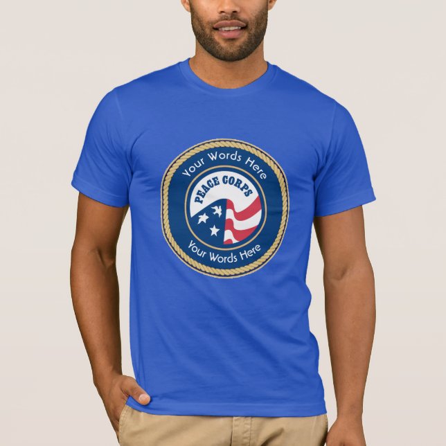 Peace Corps Universal Rope Shield Tee Shirt (Framsida)