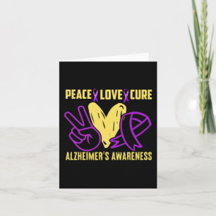 Peace Cure Kärlek Alzheimers medvetande Kort
