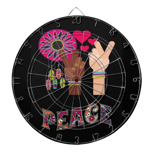 Peace Dart Board Darttavla (Framsidan)