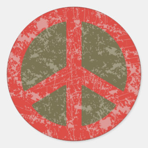 Peace de Resistance Runt Klistermärke