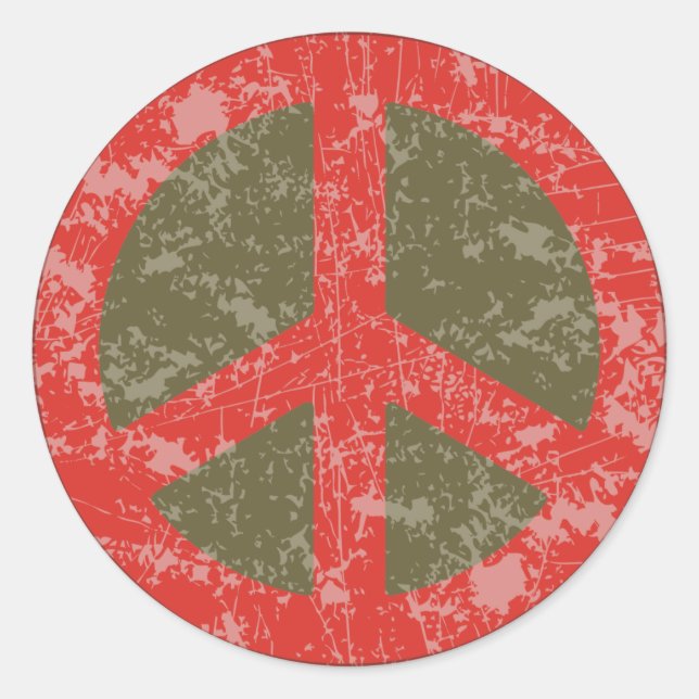 Peace de Resistance Runt Klistermärke (Framsida)