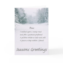 Peace Dikt Winter Road