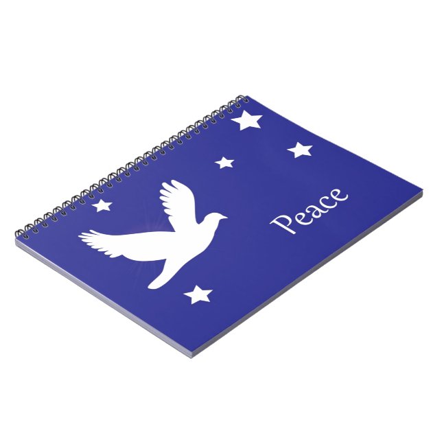Peace Dove Anteckningsbok Med Spiral (Vänstra Sidan)