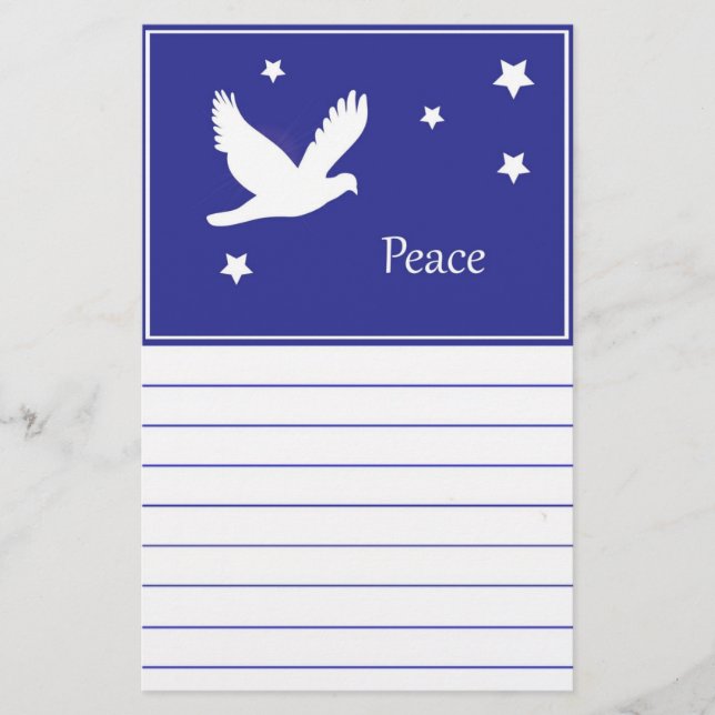 Peace Dove Brevpapper (Framsida)