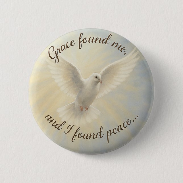 Peace Dove Custom Button Design... Knapp (Framsida)