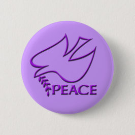 Peace Dove-Fredsteckenet Knapp