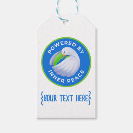 Peace Dove Gift-Märkre med Inner Peace-kraft Presentetikett