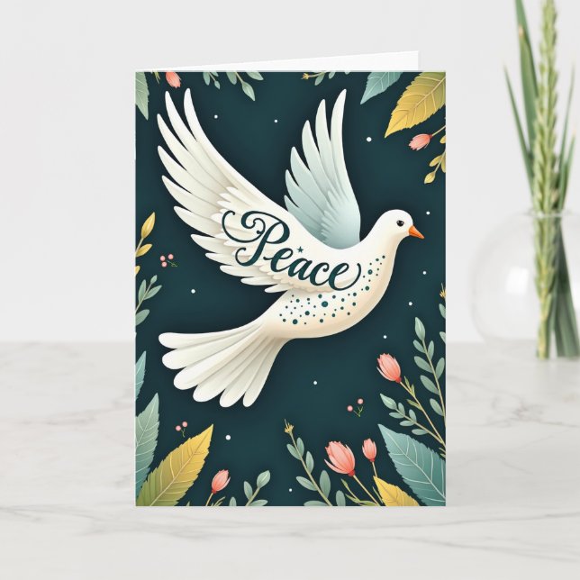 Peace Dove Greeting Card Kort (Framsida)