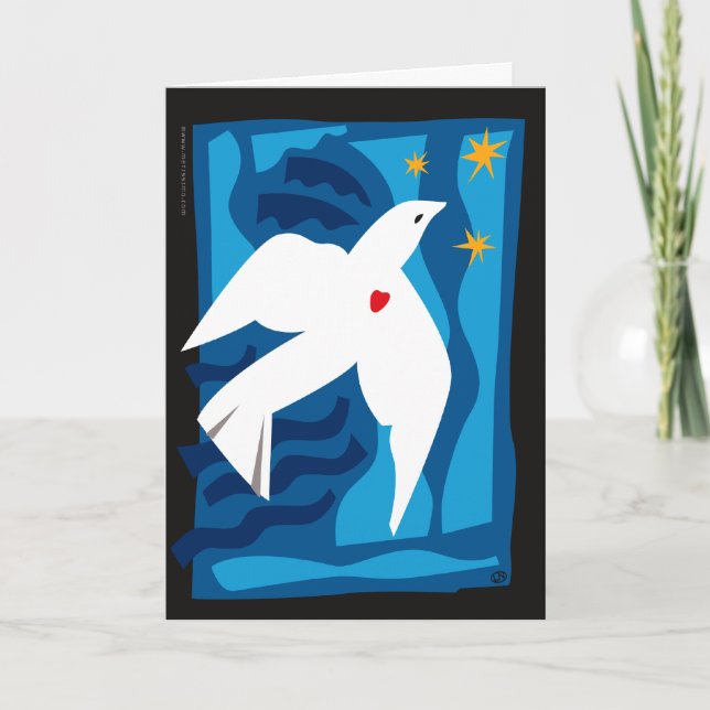 Peace Dove-Helgdag-kort Helgkort (Framsida)