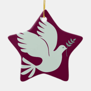 Peace Dove Helgdag Ornament - Personlig