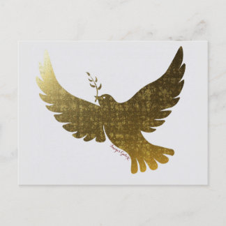 Peace Dove Inbjudan Vykort
