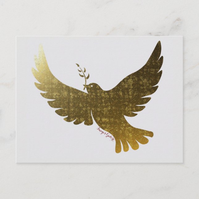 Peace Dove Inbjudan Vykort (Framsida)