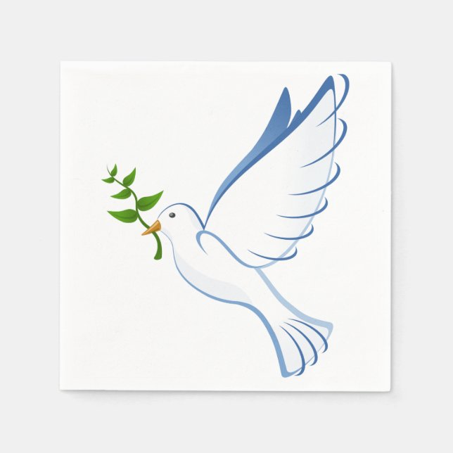 Peace Dove Napkin Pappersservett (Framsidan)