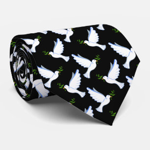 Peace Dove Neck Tie Slips
