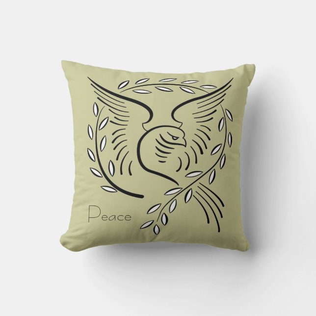 Peace Dove Pillow Kudde (Framsida)