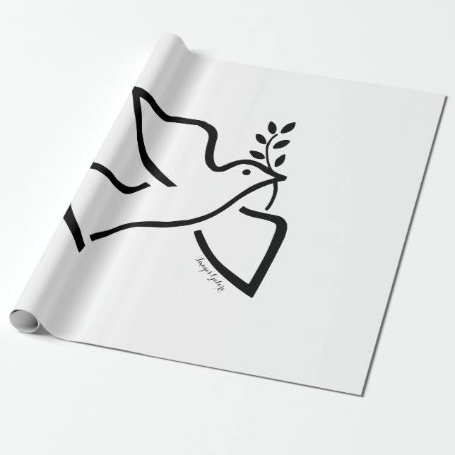 Peace Dove Presentpapper (Utrullad)