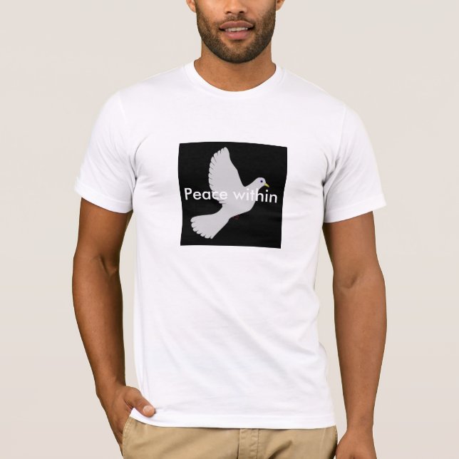 Peace Dove/ Quote Manar SST-Shirt Tee (Framsida)