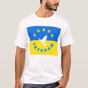 Peace Dove Support Ukraina T-Shirt - Freedom