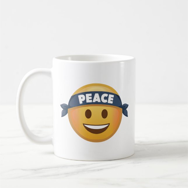 Peace Emoji Kaffemugg (Vänster)