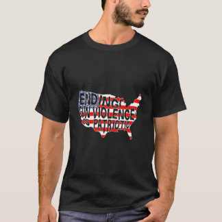 Peace Ending Gun Violence Is Patriotic Awareness D T Shirt
