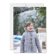 Peace Enkel julfamiljs foto