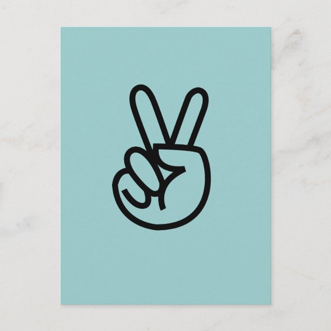 Peace Finger Vykort (Framsida)