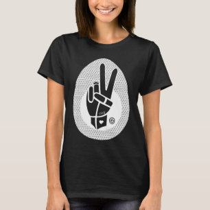Peace First Peace Hand Sign White T Shirt