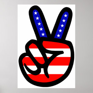 Peace Flagga Poster