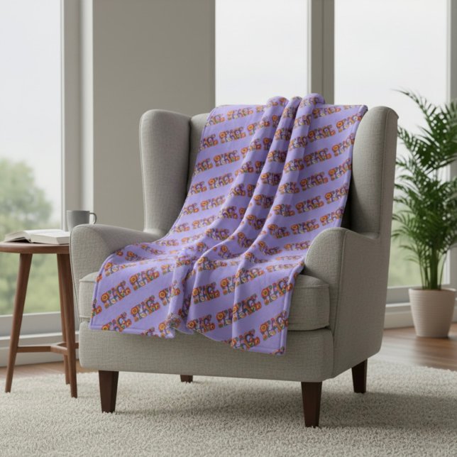 Peace Fleece Blanket (Skapare uppladdad)