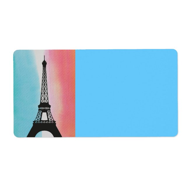 Peace-Födelsedagsfesten i Paris Frankrike Eiffel T Fraktsedel (Framsidan)