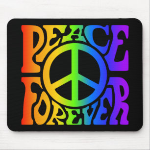 Peace Forever Vintage Retro Rainbow Graphic Musmatta