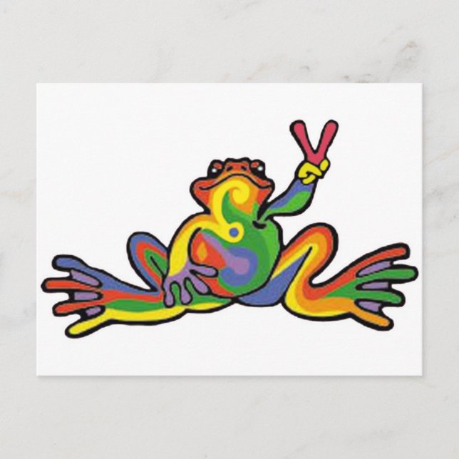 Peace Frog Vykort (Framsida)