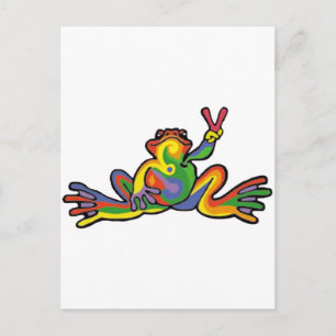 Peace Frog Vykort