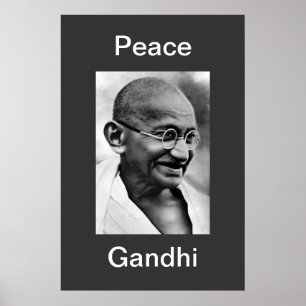PEACE GANDHI POSTER