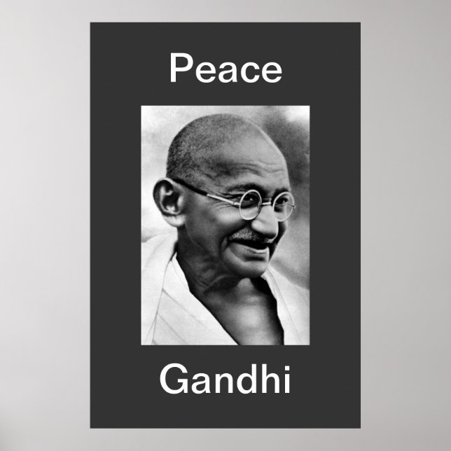 PEACE GANDHI POSTER (Framsidan)
