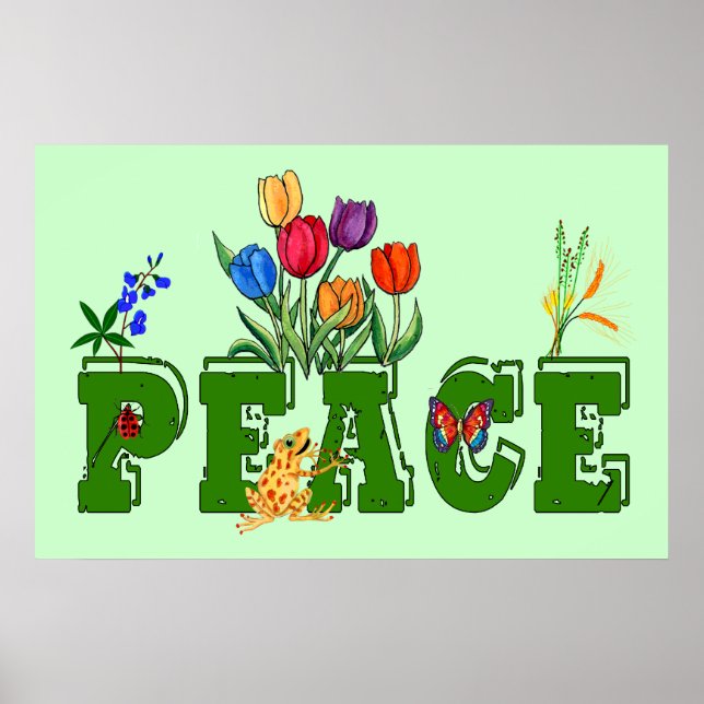 Peace Garden Poster (Framsidan)