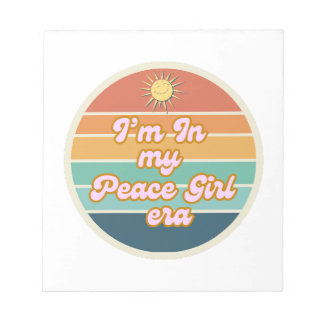 Peace Girl Anteckningsblock
