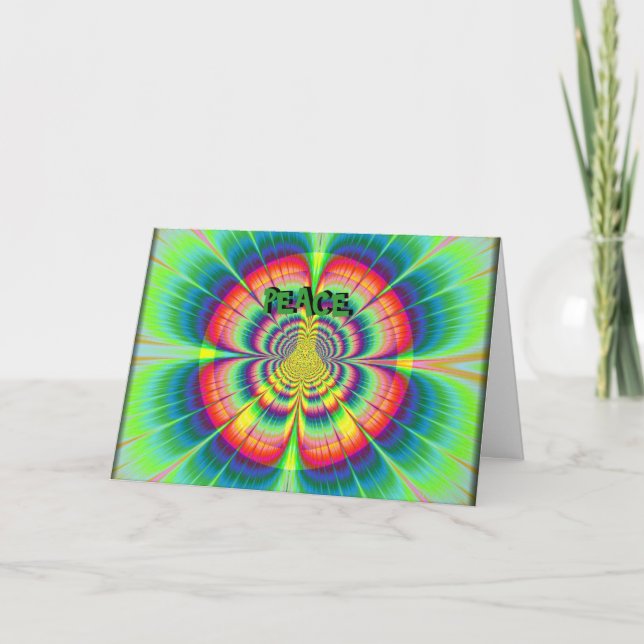 Peace Grattis på födelsedagen-kort Kort (Framsida)