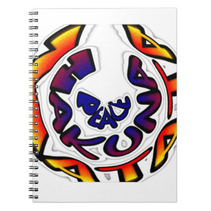 "Peace Hakuna Matata" Circular Art Print Anteckningsbok