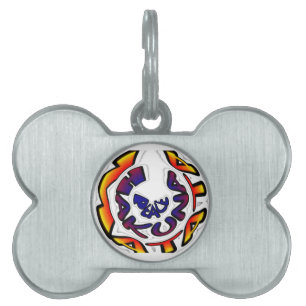 "Peace Hakuna Matata" Circular Art Print Namnbricka Husdjur