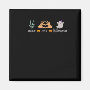 Peace Halloween Fredstecken Skeleton Witch's Hände Magnet