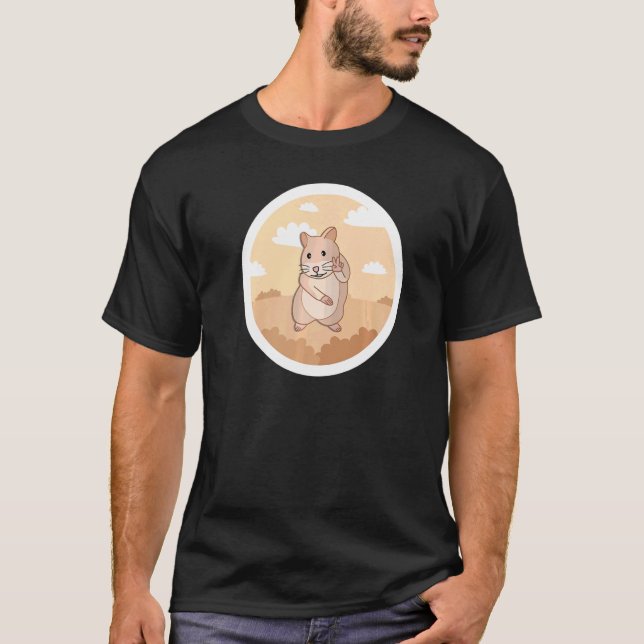 Peace Hamster Hamsters Animal Pet Graphic T Shirt (Framsida)