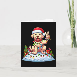 Peace Hand Labrador Retriever jul Ljus Wom Kort