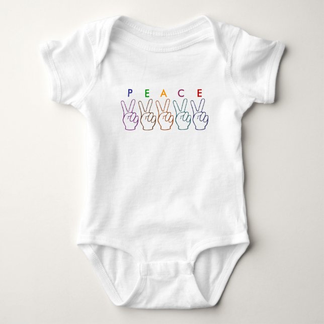Peace Händer T-shirt (Framsida)