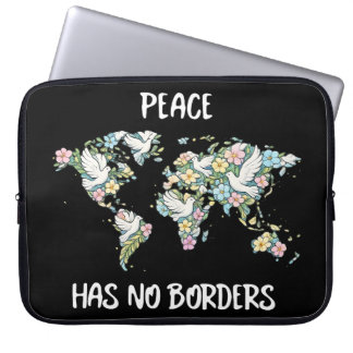 Peace Has No Borders Laptop Fodral